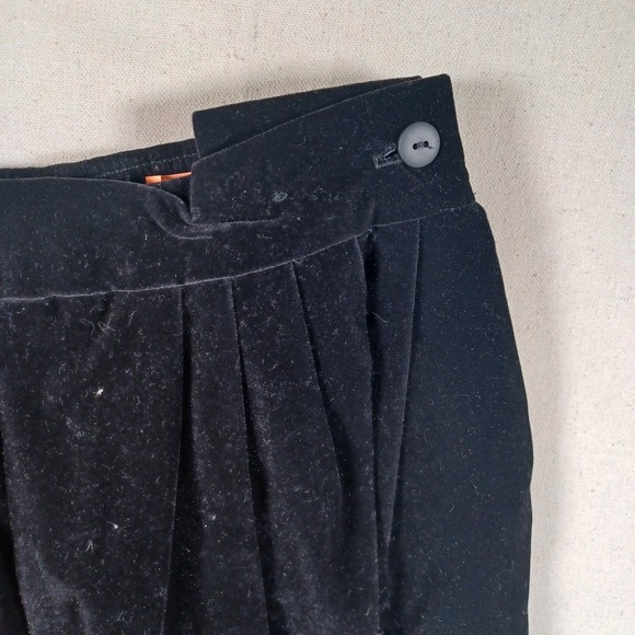 My Michelle Vintage Black Velvet Victorian Lace Bib Skirt Set Goth Dark Academia - Picture 10 of 16